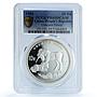China 10 yuan Unicorn KM-795 Horse Bullion PR 69 PCGS silver coin 1995