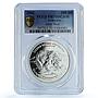 Armenia 100 dram Grey Bear KM-119 Red Book Fauna PR 70 PCGS silver coin 2006