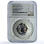 Cook Islands 2 dollars Sign of Four Sherlock Holmes MS 70 NGC silver coin 2007