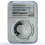 Paraguay 1 guarani Baile Cantaro Ibero-American Dances PF69 NGC silver coin 1997