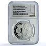 Russia 3 roubles Insurance Institution Schon-1256 PF 69 NGC silver coin 2011