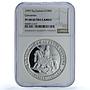 Guinea Equatorial 10000 ekuele Cervantes Don Quijote PF 68 NGC silver coin 1997