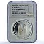 Portugal 10 euros Cathedral Porto Ibero-American PF 69 NGC silver coin 2005