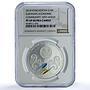 Kyrgyzstan 10 Som Nomadic Traditions Yurt Silver Coin NGC PF69 silver coin 2010