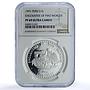 Peru 1 sol Ibero-American KM-302 Encounter Two Worlds PF 69 NGC silver coin 1991