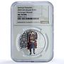 Ukraine 10 hryvnias Archangel Michael Coloured MS 70 NGC silver coin 2025