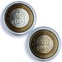 Mexico 100 pesos x 2 Set Quintana State KM-736 Federation bimetal coins 2004
