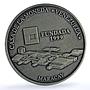 Venezuela 6000 bolivares Casa Moneda Maracay Y#86 Building silver coin 1999
