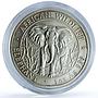 Somalia 1000 shillings Elephant KM-183 African Wildlife Bullion silver coin 2004