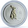Australia 1 dollar Year Rabbit Gilt KM-502 Lunar Series 1 silver coin 1999