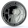 Turkmenistan 500 manat Oguz Khan KM-44 History proof silver coin 2001