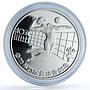 China 10 yuan Volleyball KM-96a Los Angeles Olympics proof silver coin 1984