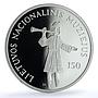 Lithuania 50 litu National Museum KM-144 Coat of Arms proof silver coin 2005