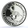 Bahrain 5 dinars WWF Wildlife Fund KM-13 Fauna Oryx Gemsbok silver coin 1986