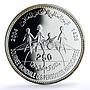 Morocco 250 dirhams International Year Disabled Persons Y#151 silver coin 2004