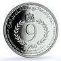Morocco 250 dirhams Mohammed VI Enthronement 9th Anniversary PR silver coin 2008
