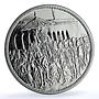Morocco 200 dirhams Hassan II Enthronement 30th Anniversary BU silver coin 1991