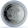 Morocco 250 dirhams Green March 35th Anniversary Y#132 proof silver coin 2010