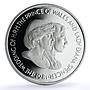 Falkland Islands 50 pence Wedding KM-16a Charles Diana proof silver coin 1981