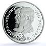 Bahamas 10 dollars Wedding KM-85 Charles Diana Flamingos proof silver coin 1981