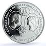 Saint Helena 25 pence Wedding KM-9a Charles Diana Ship proof silver coin 1981