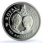Cayman Islands 10 dollars Wedding KM-68a Charles Diana proof silver coin 1981