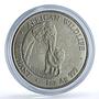 Zambia 5000 kwacha Elephant KM-117 African Wildlife Bullion silver coin 2001