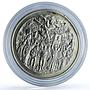 Morocco 100 dirhams Hassan II Coronation Y#79 Anniversary BU silver coin 1986