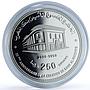 Morocco 250 dirhams Bank Al Maghrib Y#130 Anniversary Building silver coin 2009