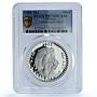 Mexico 1 onza Cuauhtemoc De Balancin PR 70 PCGS silver token 1988