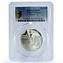 Bahrain United Nations UN Fisherman Boat Ship SP 69 PCGS silver medal 1976