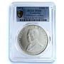 Cambodia 10000 riels Khmer President Lon Nol KM-62 MS 68 PCGS silver coin 1974