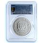 Caribbean 10 dollars Test Match West Indies Sri Lanka PR68 PCGS silver coin 1997