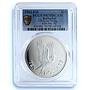 Barbados 10 dollars Elizabeth II KM-36a Pelican Bird PR 70 PCGS silver coin 1983