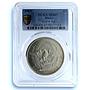 Biafra Nigeria 1 pound Republic KM-6 MS 67 PCGS silver coin 1969