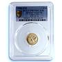 British Virgin Is. 50 dollars Golden Dove KM-28 Bird PR 70 PCGS gold coin 1980