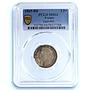 France 1 franc Napoleon III KM-806.2 Gad-463 MS 64 PCGS silver coin 1869 BB