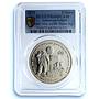 Ascension Island 1 crown 1st Man on Moon KM-49 Space PR 68 PCGS silver coin 2019