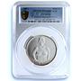 Dahomey Benin 1000 francs Independence KM-4.1 Femme Somba PR68 PCGS Ag coin 1971