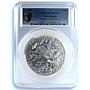 Cook Islands 25 dollars Denali Alaska 7 Summits MS 70 PCGS 5 oz silver coin 2016