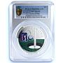 Cook Islands 5 dollars Hole in One PGA Tour Golf PL 69 PCGS silver coin 2013