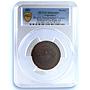 Argentina Bishop Juan Nepomuceno Terrero La Plata MS 64 PCGS bronze medal 1901