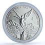 Mexico 1 onza Libertad Angel of Independence KM-639 Bullion silver coin 2001