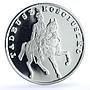 Poland 100000 zlotych Tadeusz Kosciuszko Y#200 Horseman proof silver coin 1990