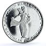 Indonesia 500 rupiah Wayang Dancer KM-25 Independence proof silver coin 1970