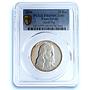 Cape Verde 25 escudos Jesus Christ KM-46 Religion PR 69 PCGS silver coin 2006