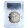 Guinea Equatorial 7000 francs Charlemagne KM-12 Horseman PR 67 PCGS Ag coin 1997