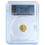Cambodia 3000 riels Angkor Wat Temple KM-99 Wonders MS 70 PCGS gold coin 2001