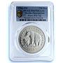 Bosnia 750 dinara Black Bear KM-27 Preserve Planet PR 69 PCGS silver coin 1994